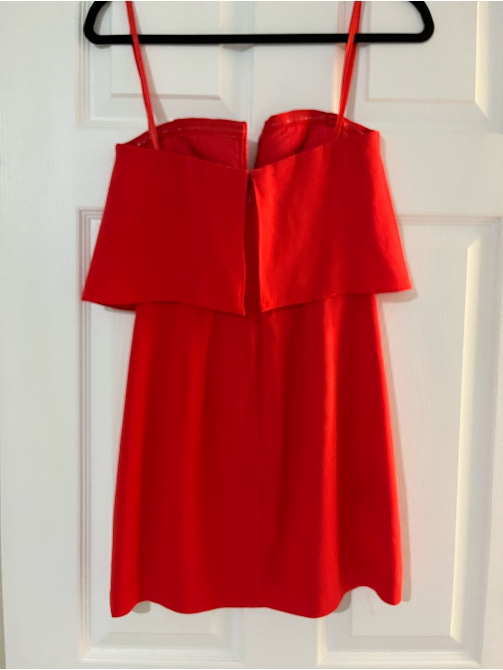 BCBGMaxAzria Red Ruffle Strap Mini Dress - Picture 3 of 7